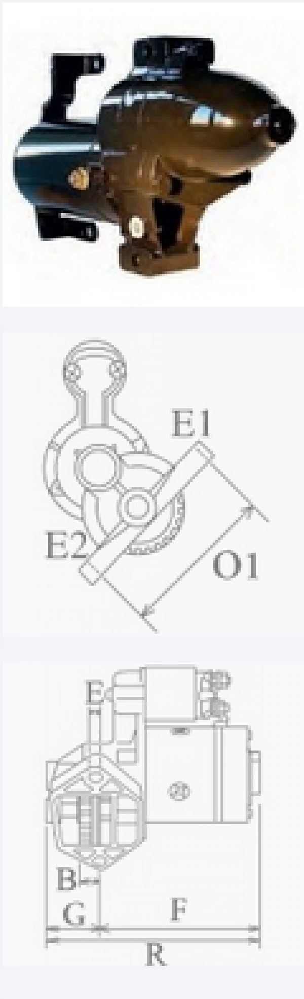 MOTORINO DI AVVIAMENTO JOHNSON-EVINRUDE 586731 EQUIVALENTE